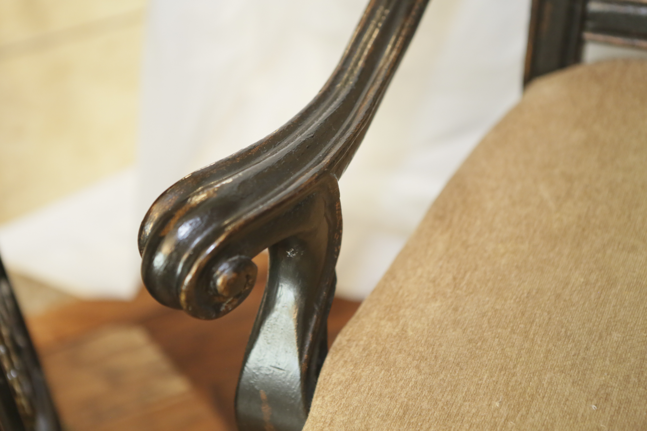 French Provincial Style Upholstered Armchairs