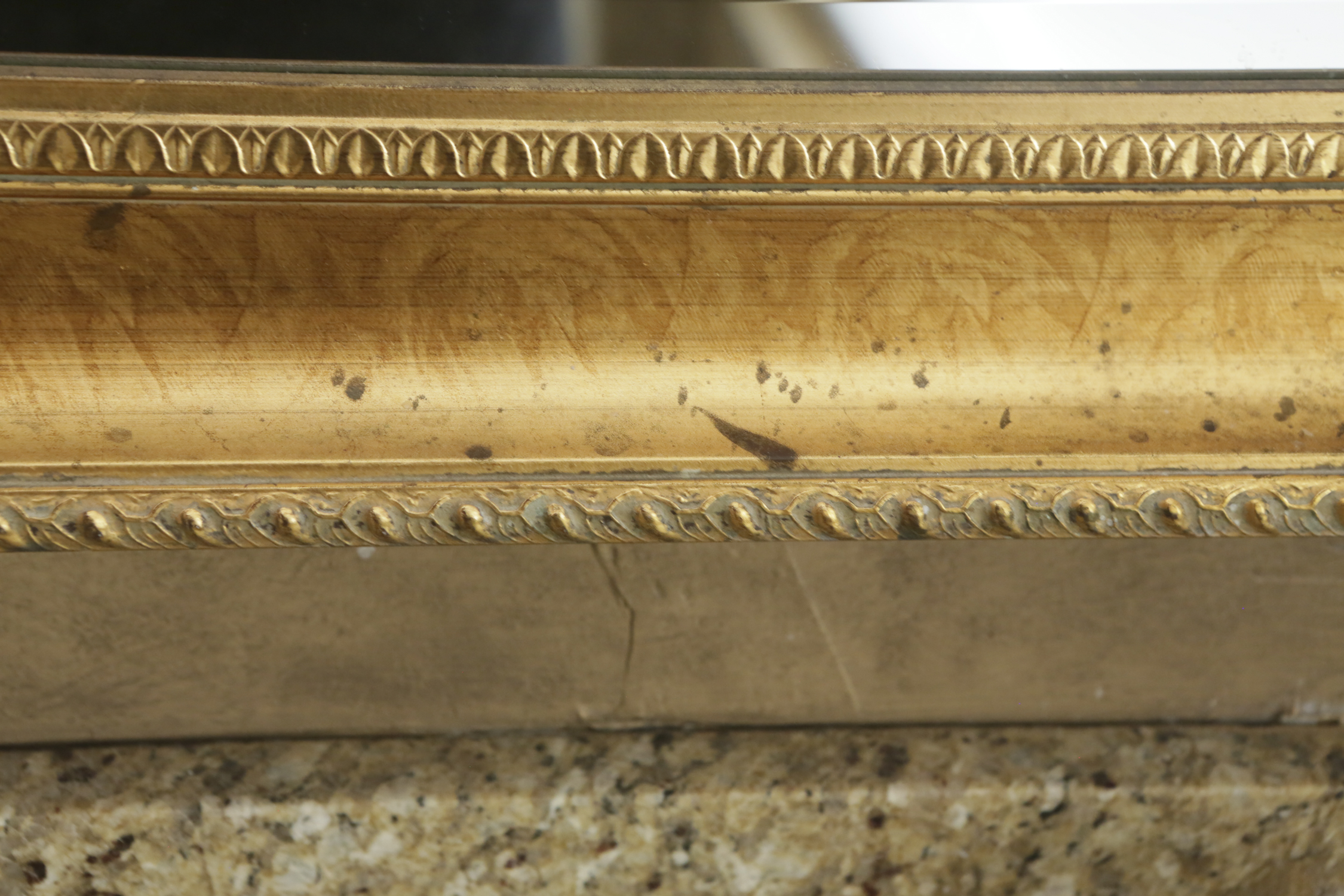 Over Sized Gold Toned Wall Mirror