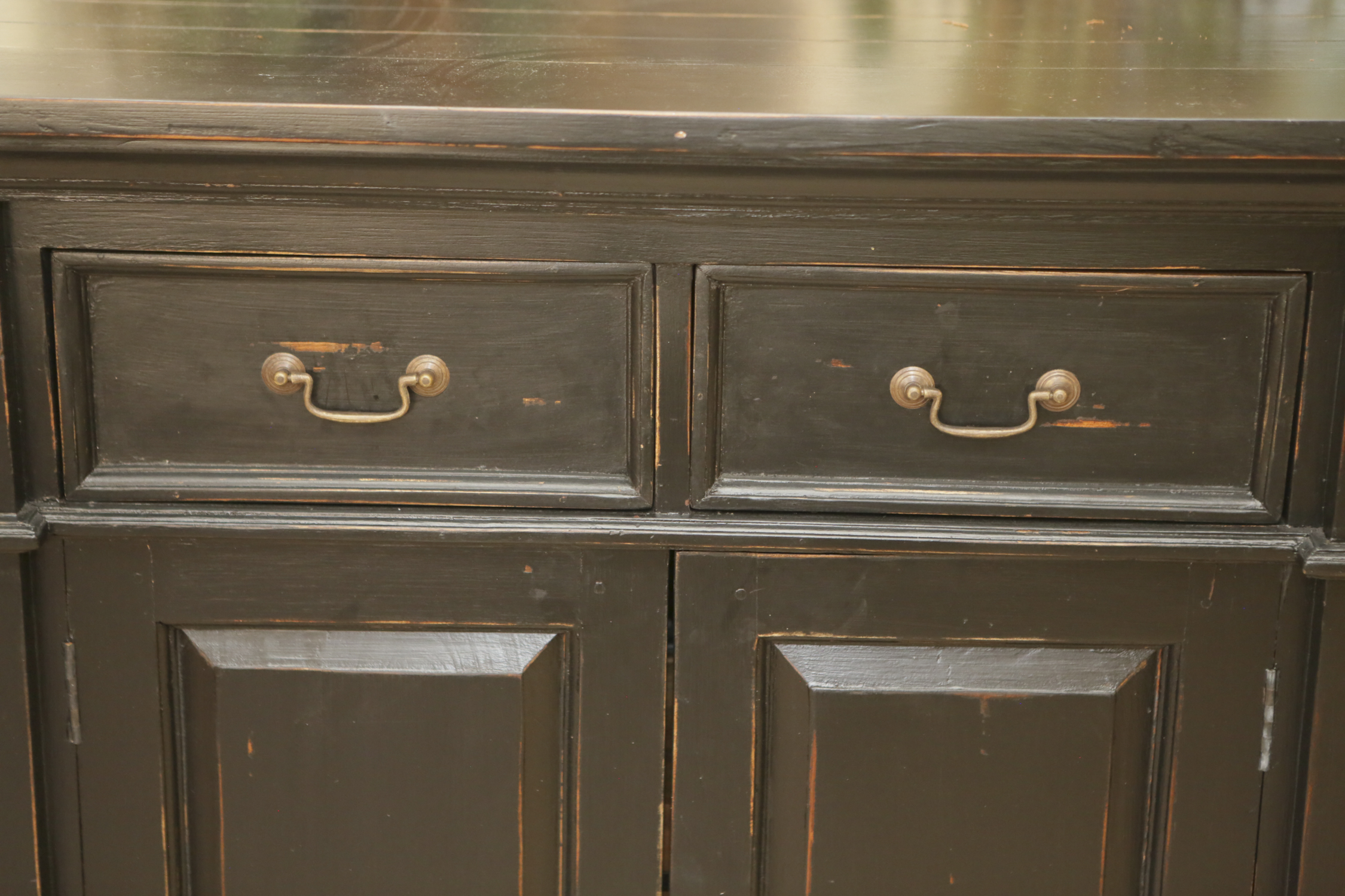 Contemporary Georgian Style Painted Breakfront Sideboard