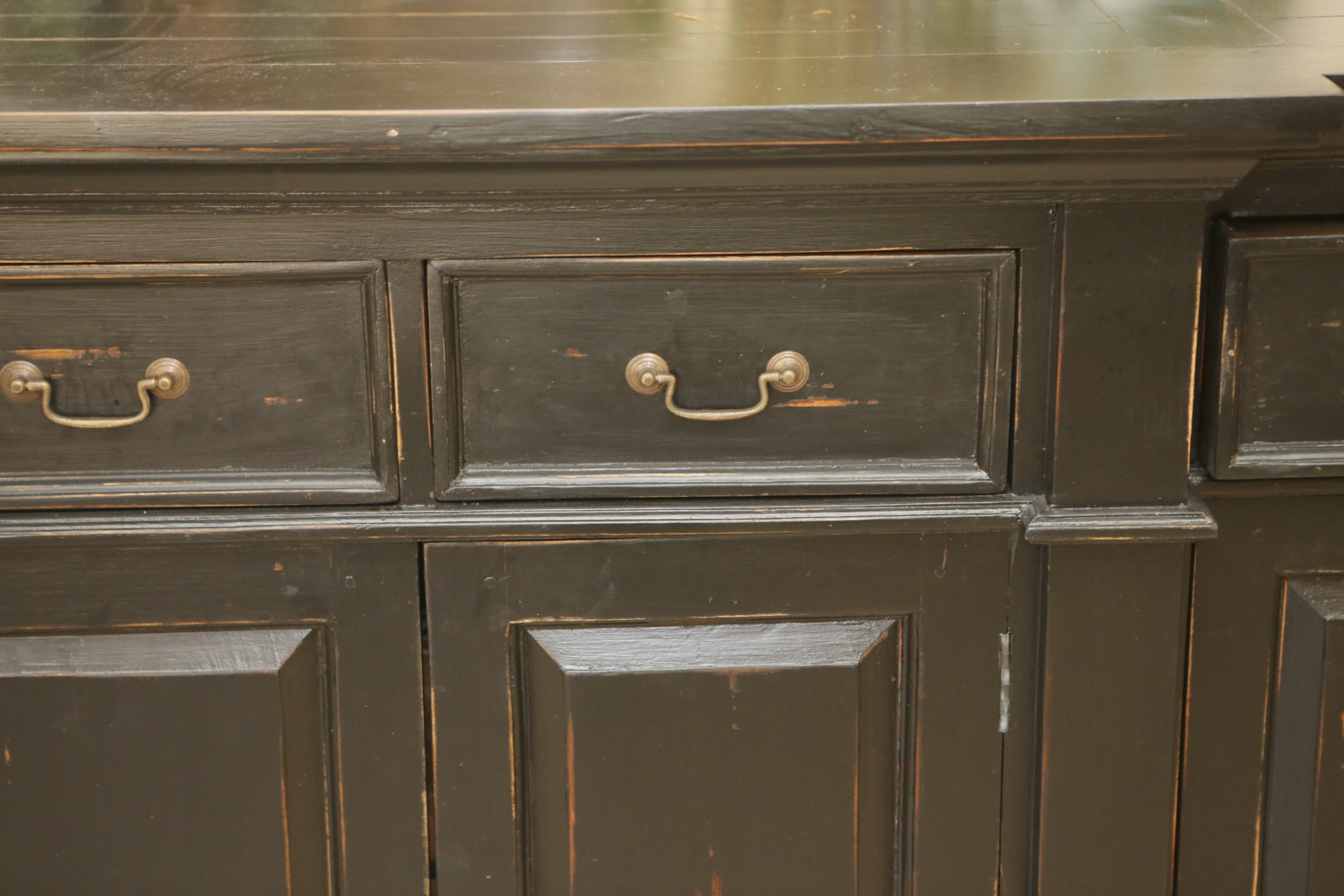 Contemporary Georgian Style Painted Breakfront Sideboard