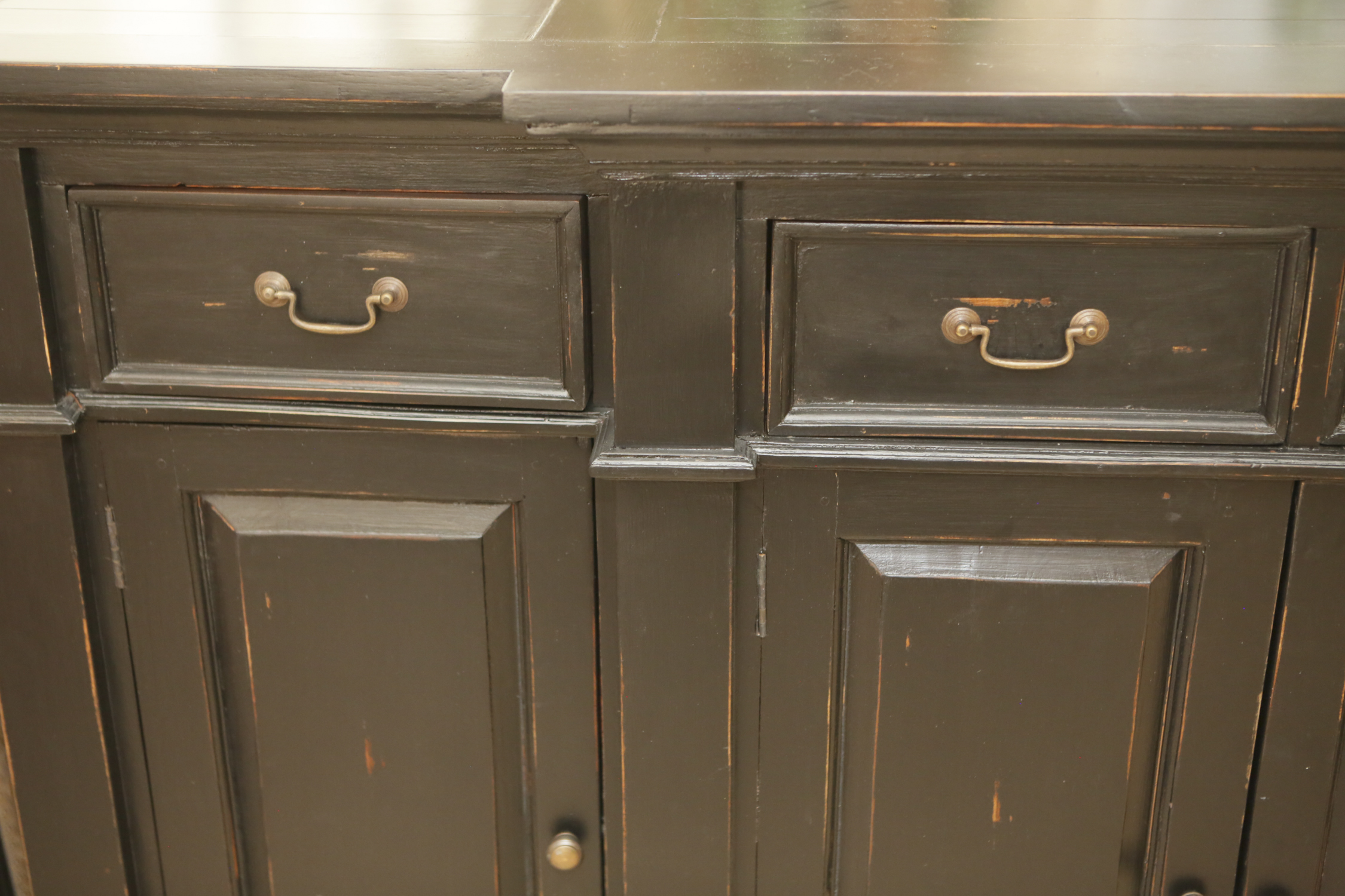 Contemporary Georgian Style Painted Breakfront Sideboard