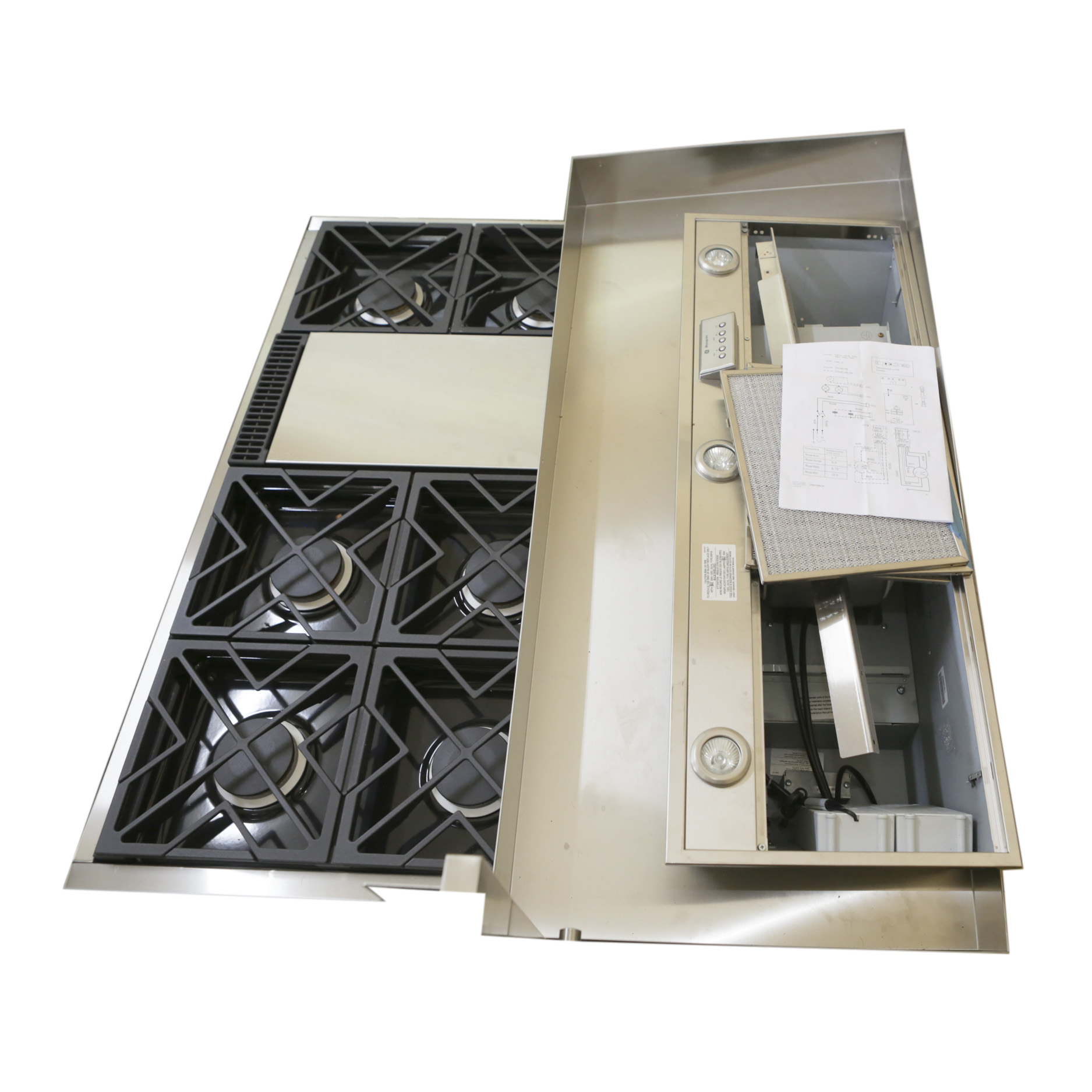 GE "Monogram" Exhaust Hood with Stove Top