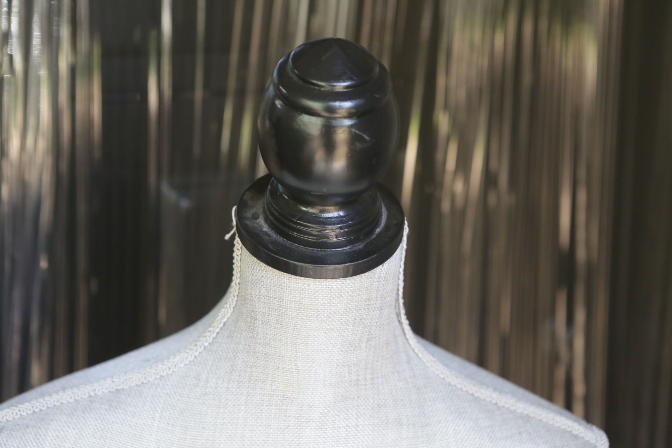 Female Dress Form on Wooden Stand