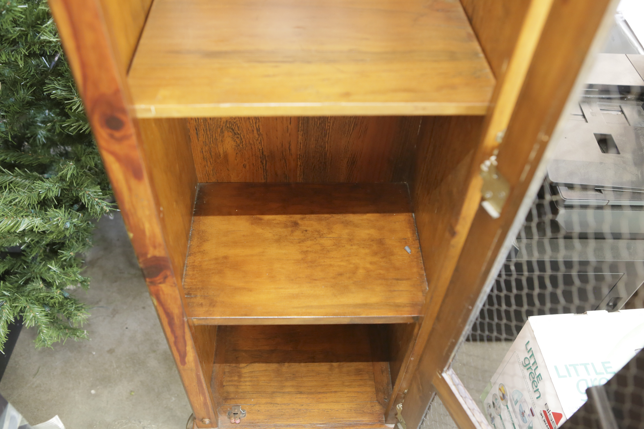 Vintage French Country Style Pine Cabinet