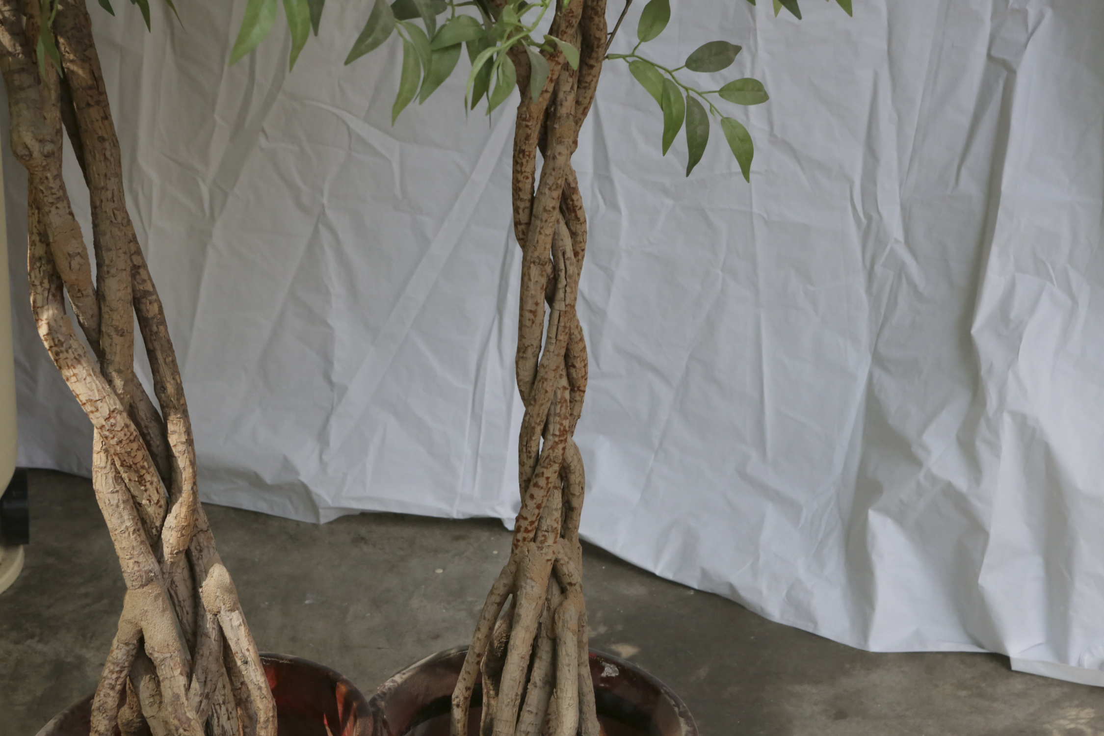 Artificial Trees in Ceramic Pots