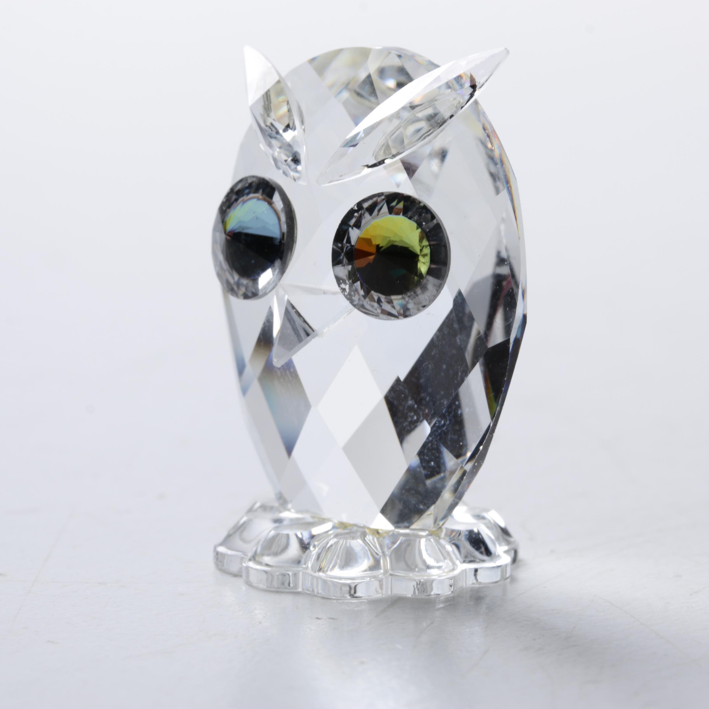 Swarovski Crystal Owl Figurines