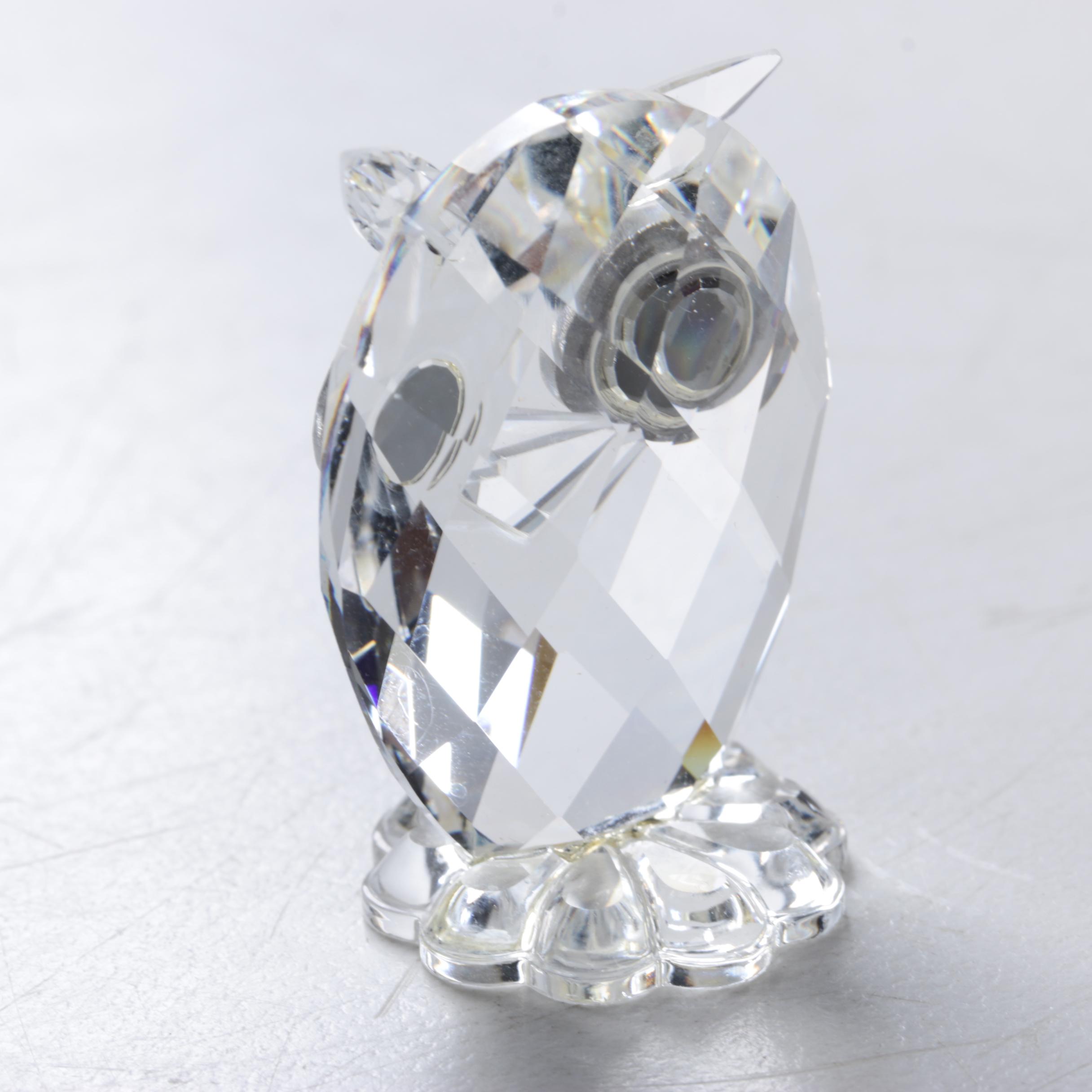 Swarovski Crystal Owl Figurines