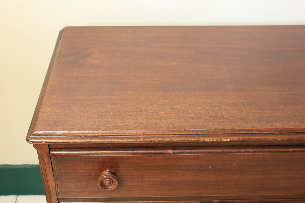 Vintage Mahogany Chippendale Style Chest of Drawers