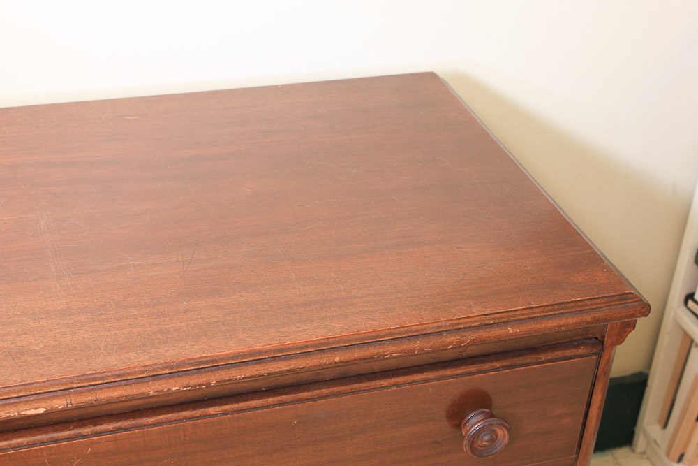 Vintage Mahogany Chippendale Style Chest of Drawers