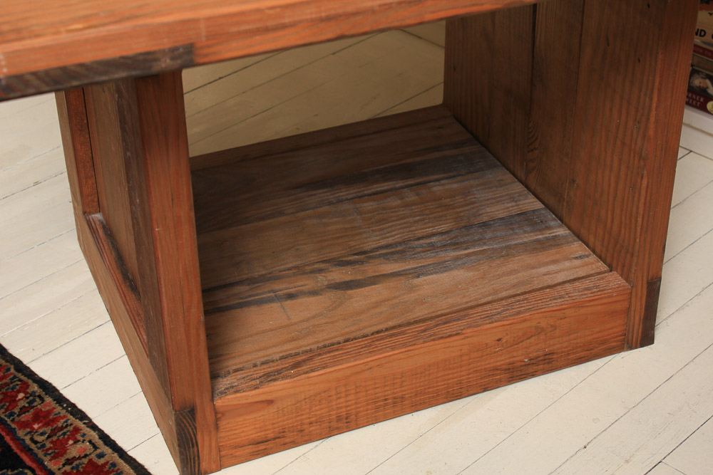 Vintage Pine Coffee Table and Two Pine Accent Tables