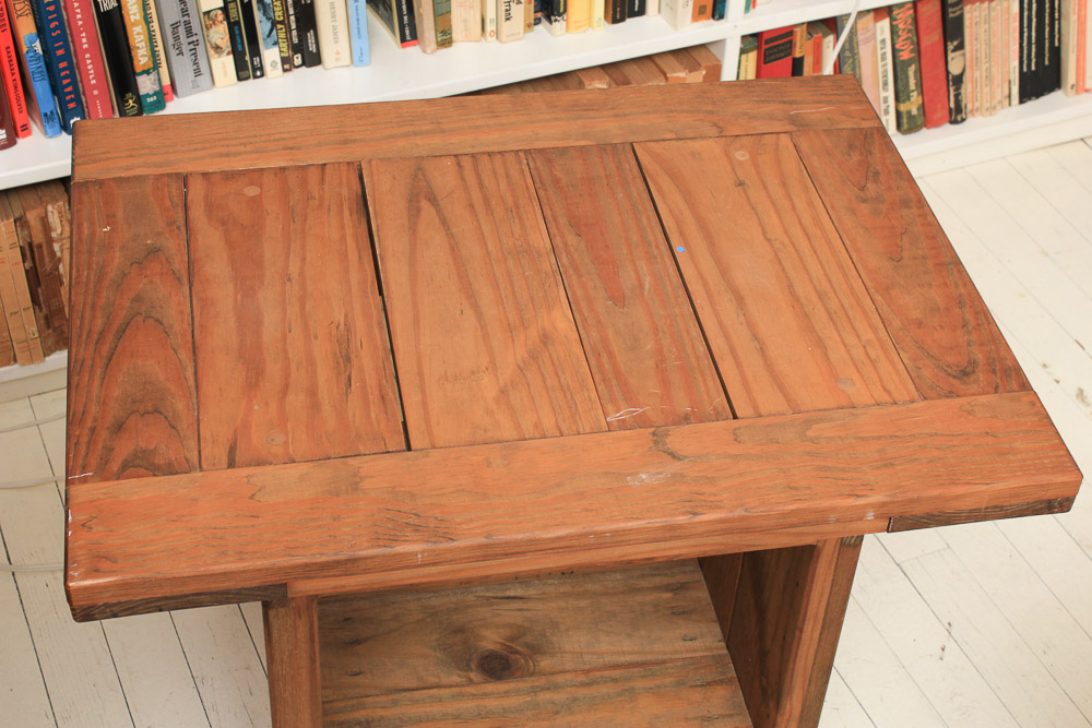 Vintage Pine Coffee Table and Two Pine Accent Tables