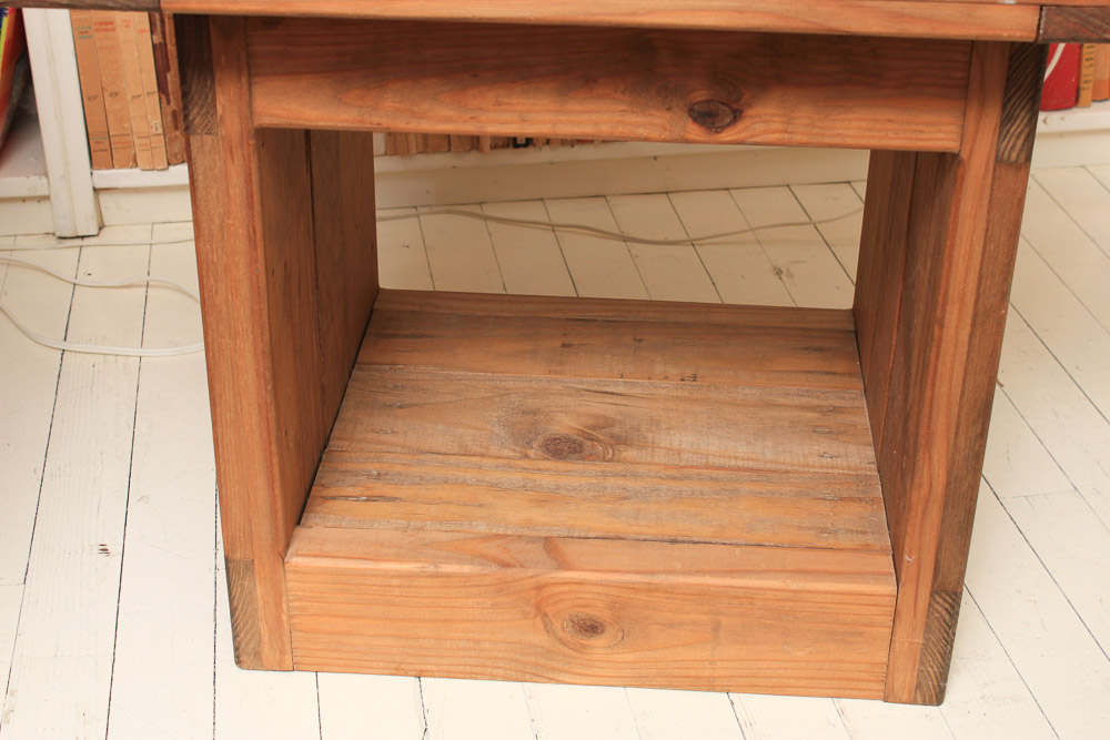 Vintage Pine Coffee Table and Two Pine Accent Tables