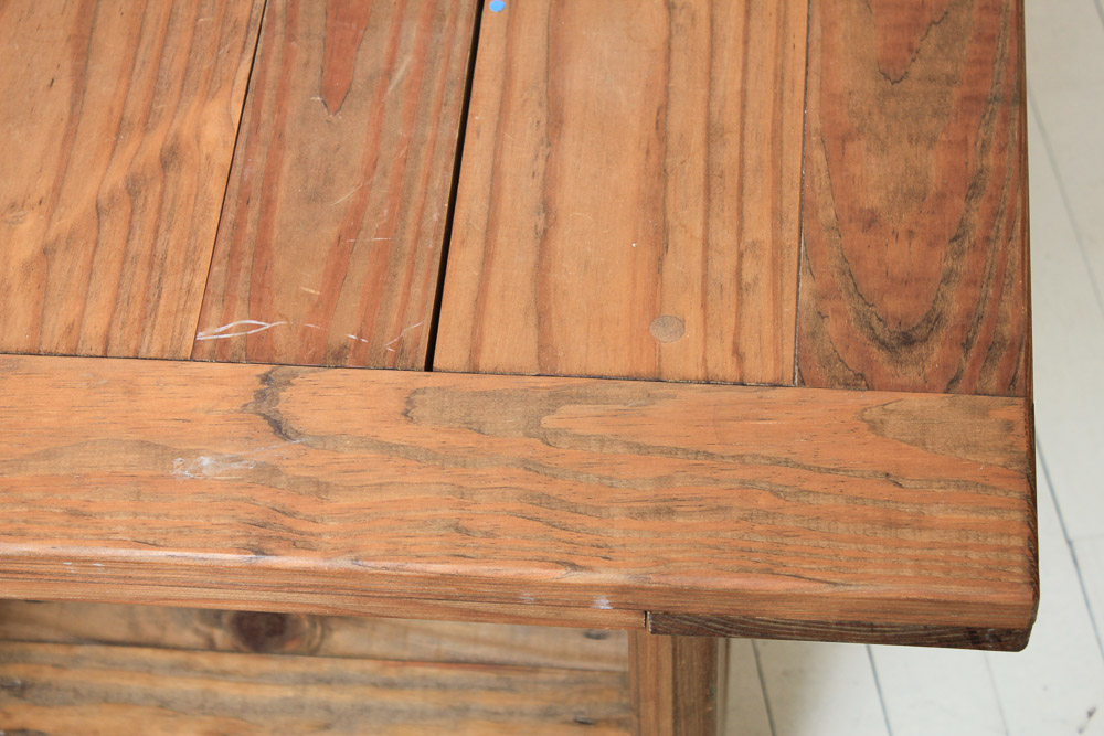 Vintage Pine Coffee Table and Two Pine Accent Tables