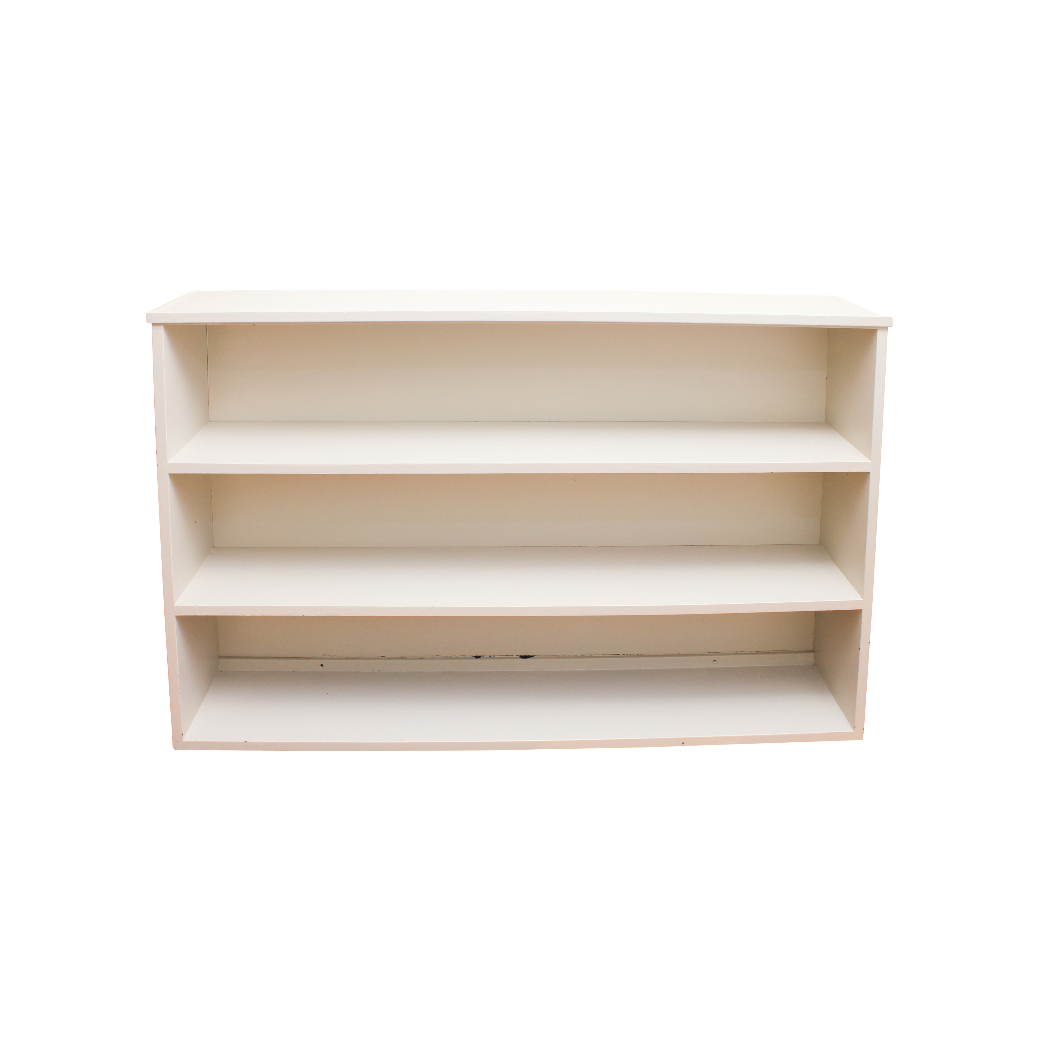 White Painted Wood Bookcase