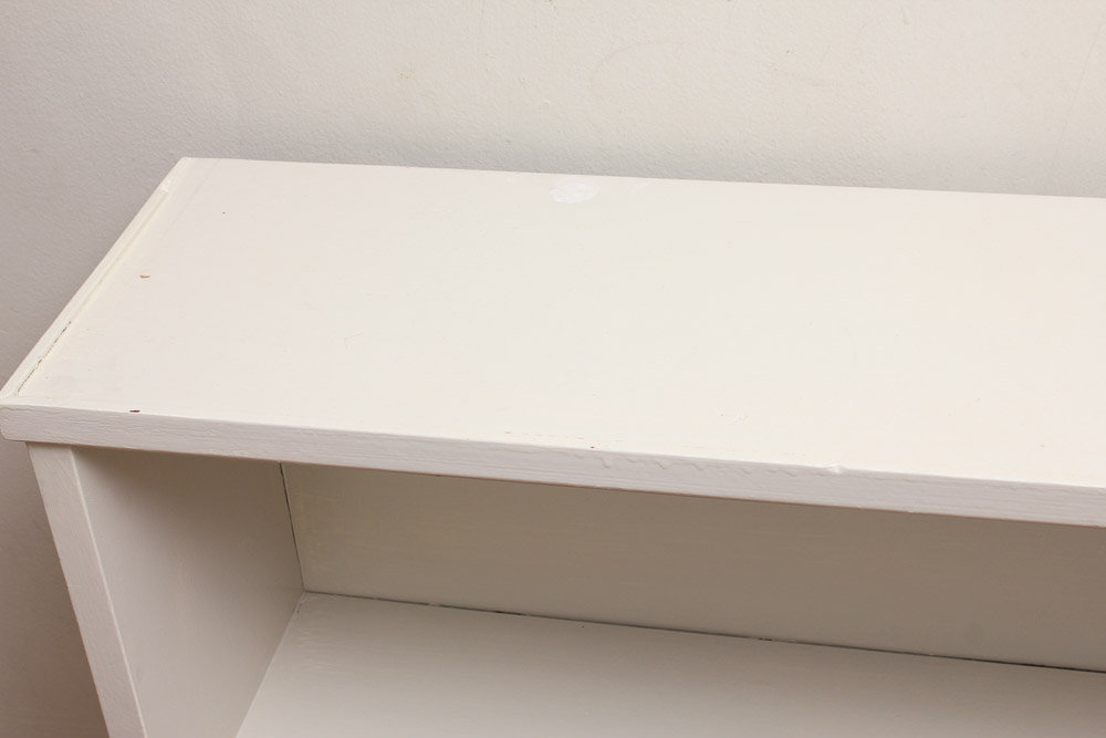 White Painted Wood Bookcase