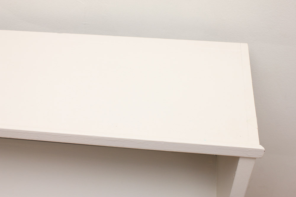 White Painted Wood Bookcase