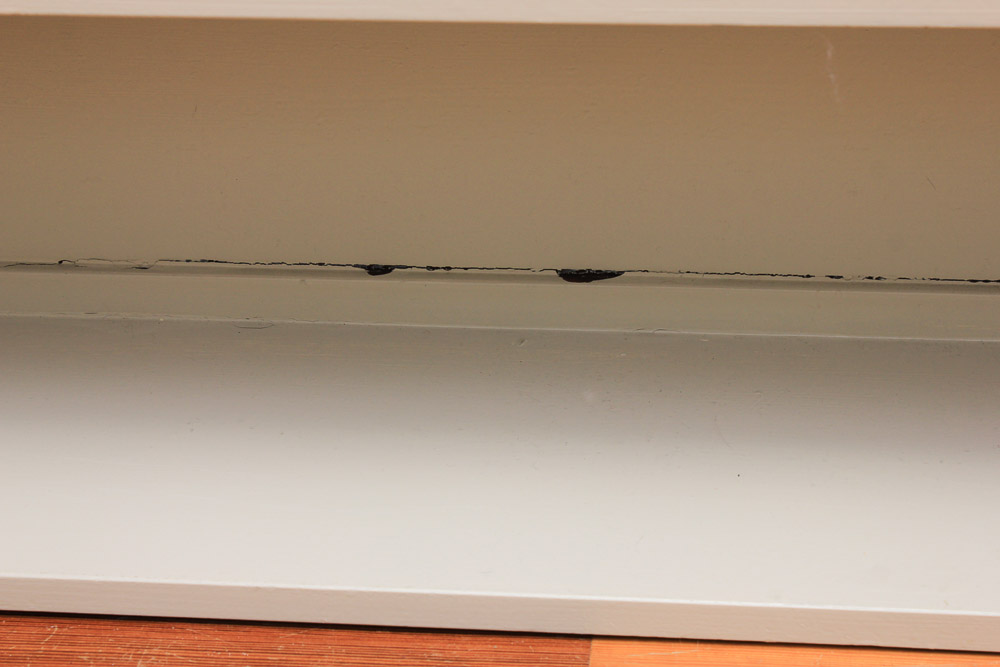 White Painted Wood Bookcase