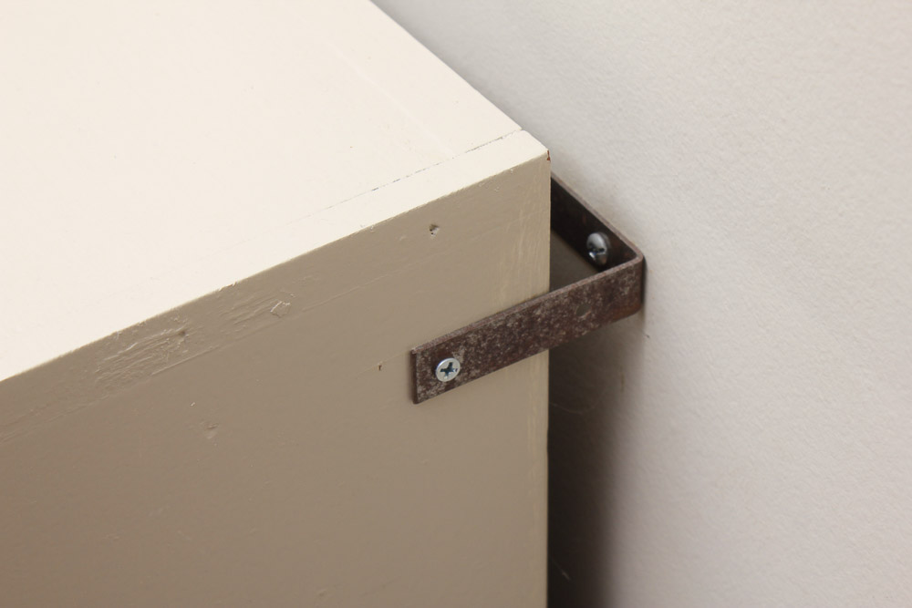 White Painted Wood Bookcase