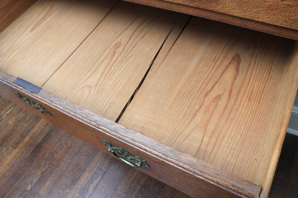 Period George II Oak Chest on Stand, Circa 1760