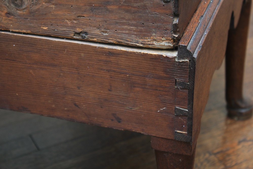 Period George II Oak Chest on Stand, Circa 1760