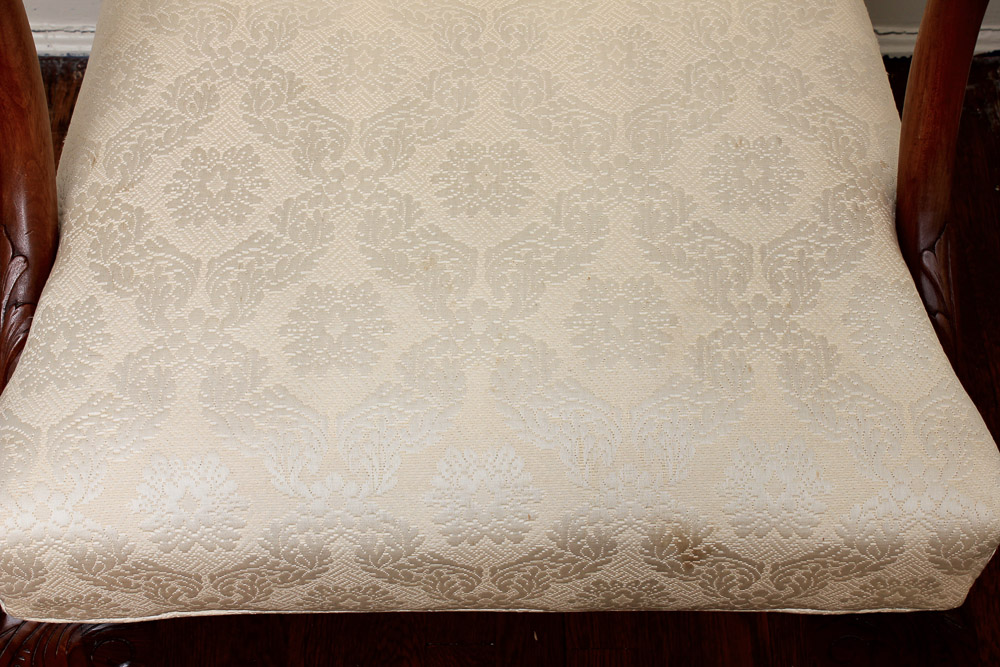 Chippendale Style Upholstered Armchair