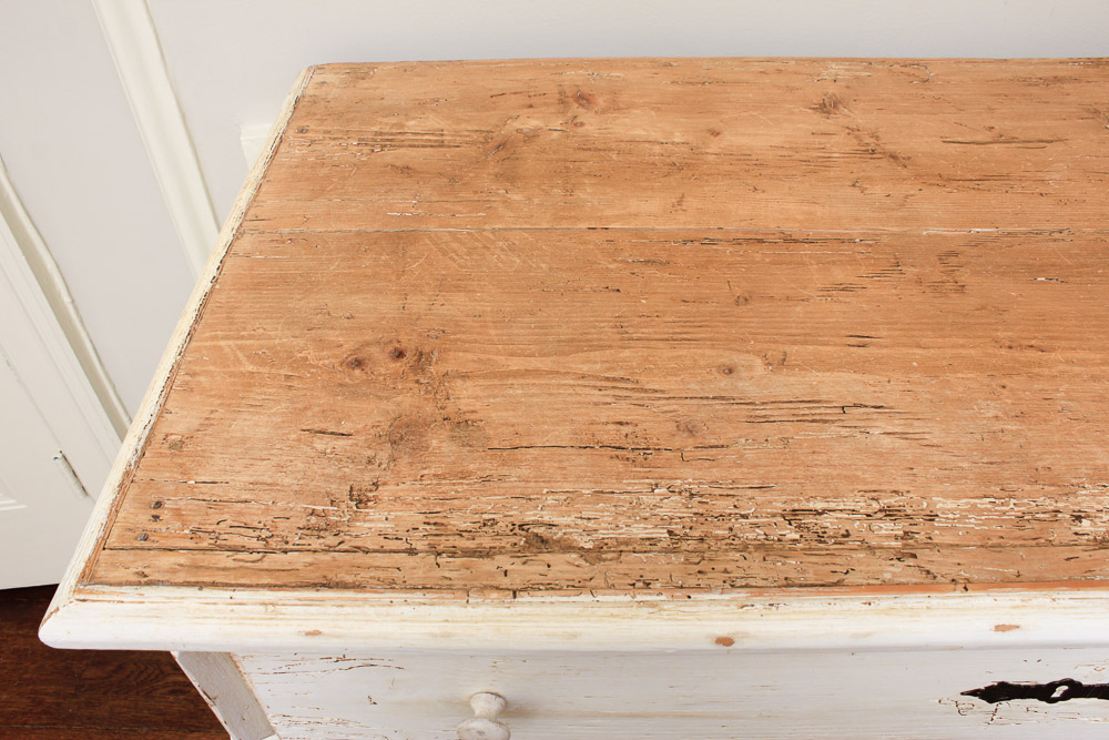 Antique Painted Pine Chest of Drawers