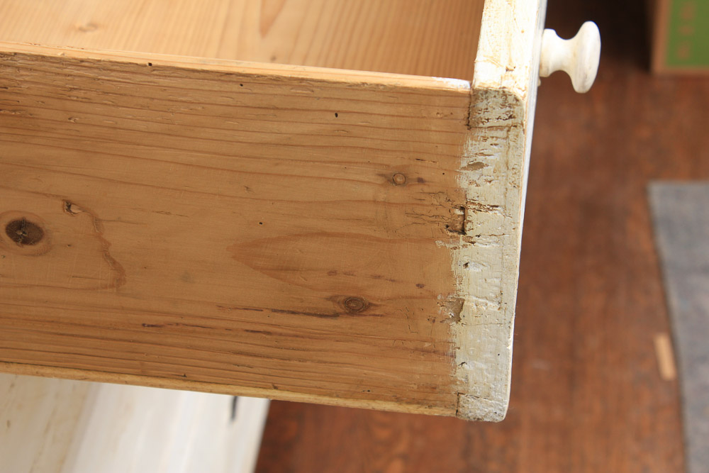 Antique Painted Pine Chest of Drawers