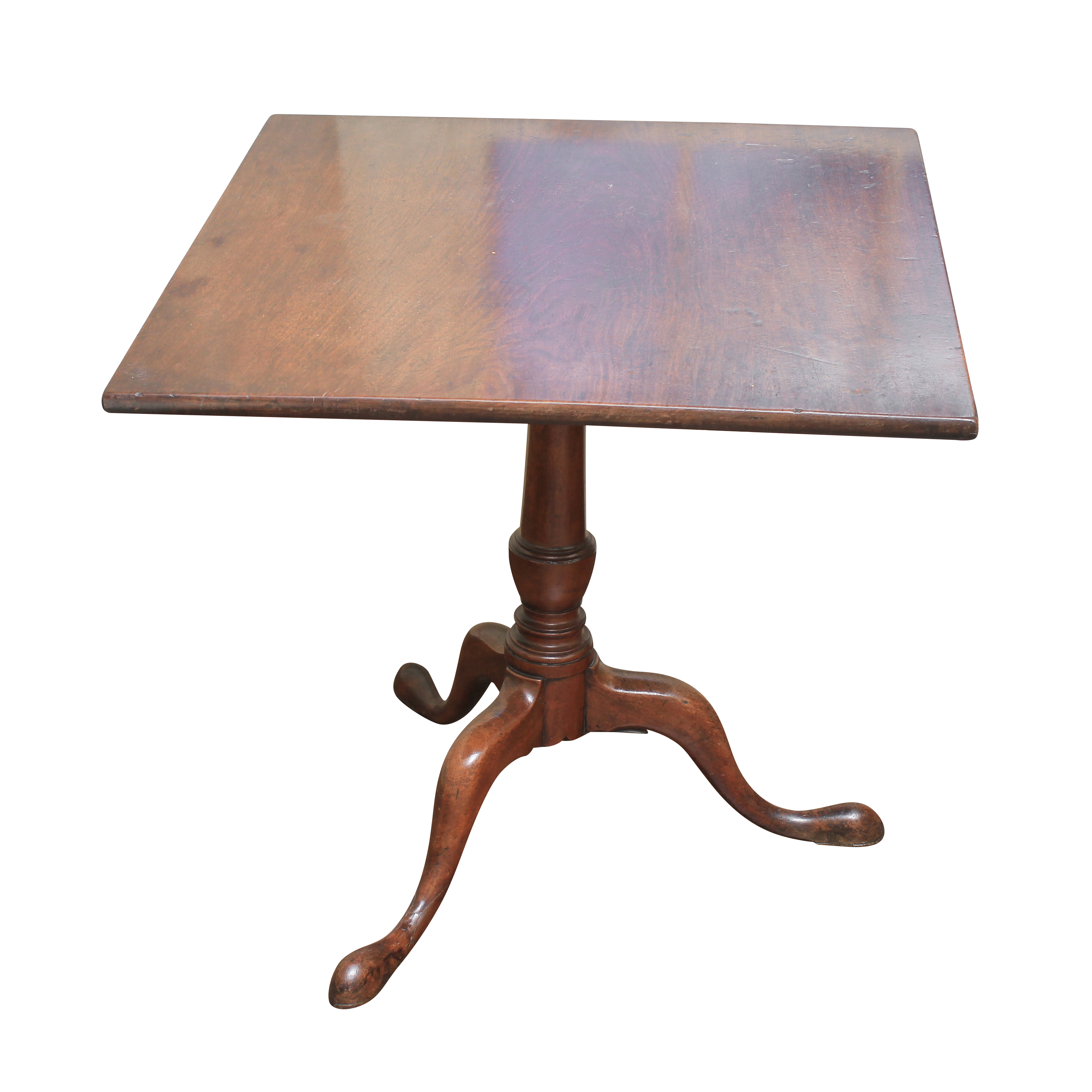 Antique Georgian Mahogany Tilt-Top Tea Table