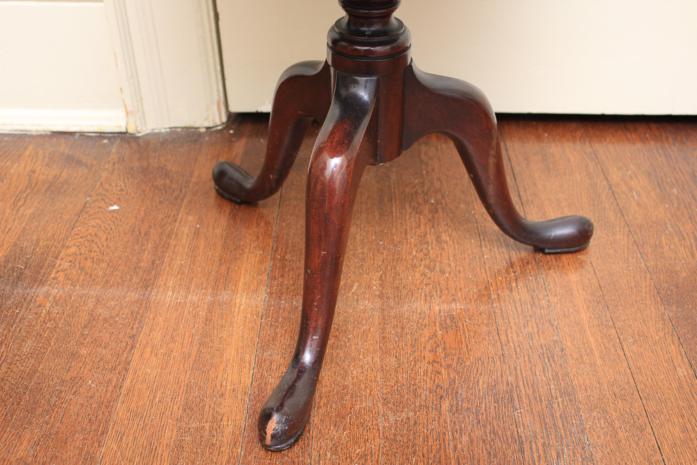 Vintage Chippendale Style Mahogany Three-Tier Dumbwaiter