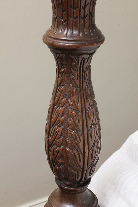 Vintage Mahogany Queen-Sized Four-Poster Bed Frame