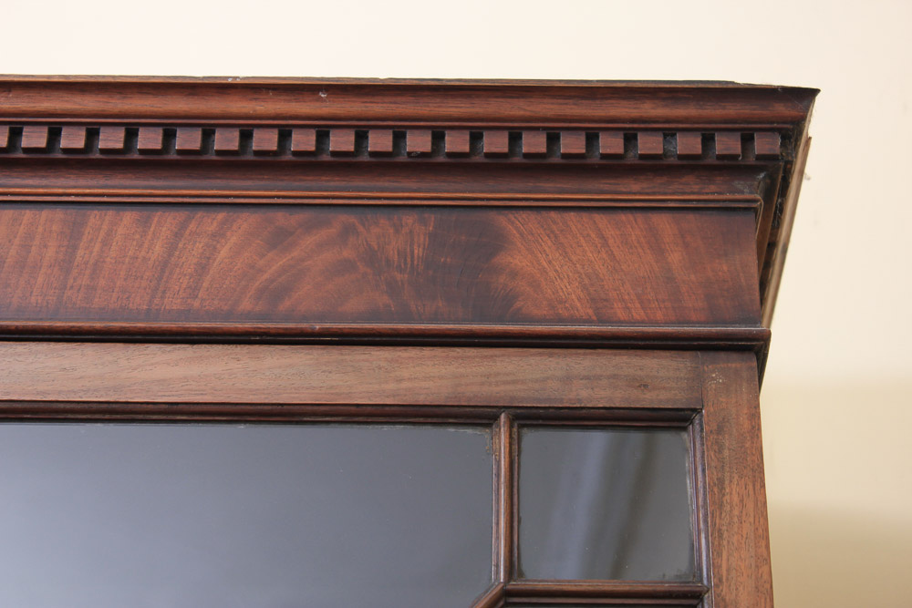 Antique George III Mahogany Secretary Bookcase