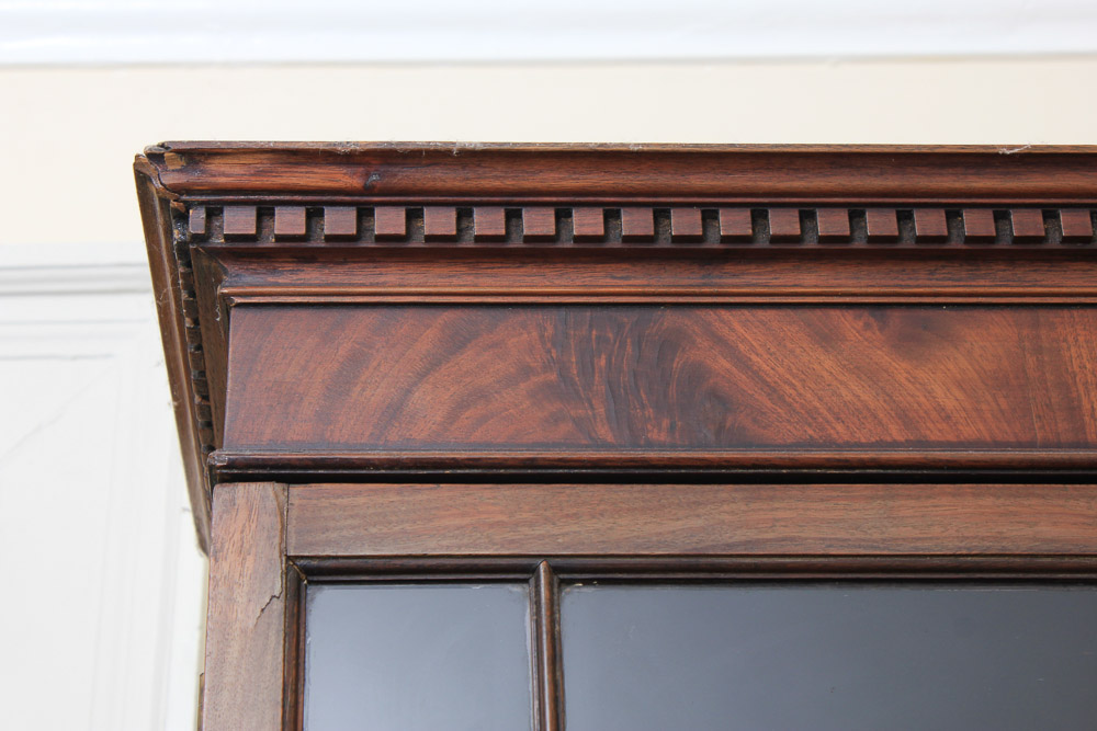 Antique George III Mahogany Secretary Bookcase