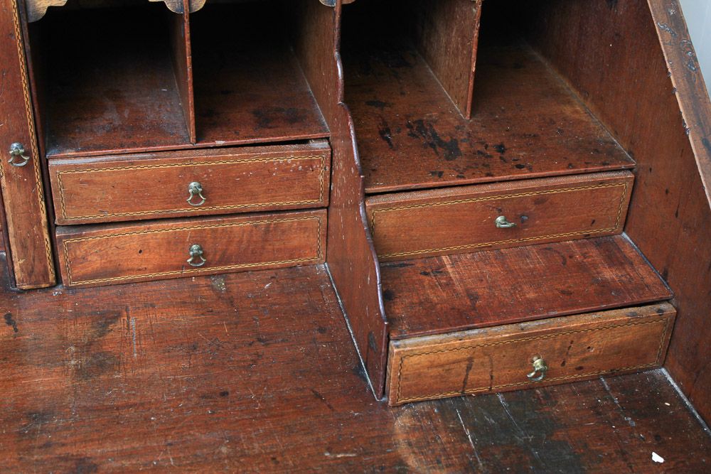 Antique George III Mahogany Secretary Bookcase