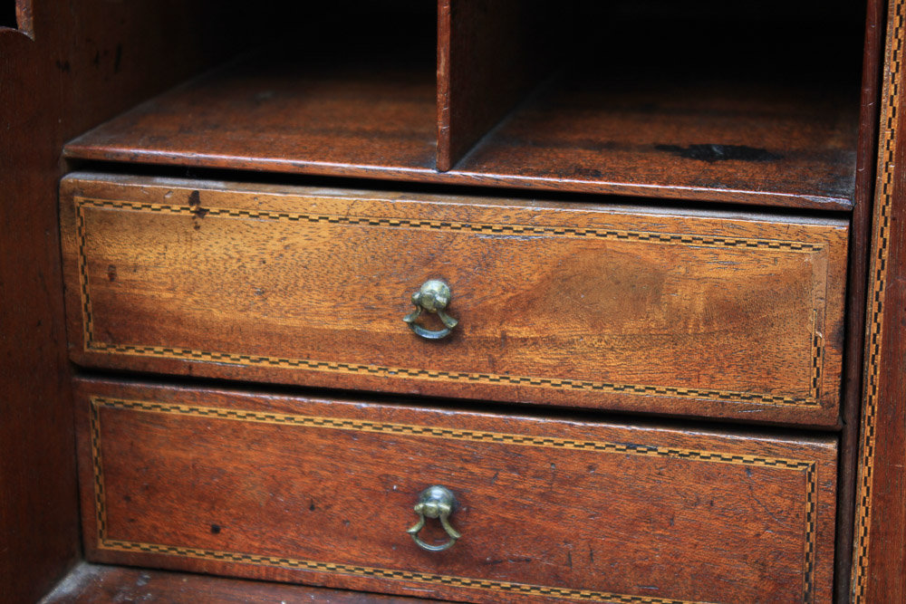 Antique George III Mahogany Secretary Bookcase