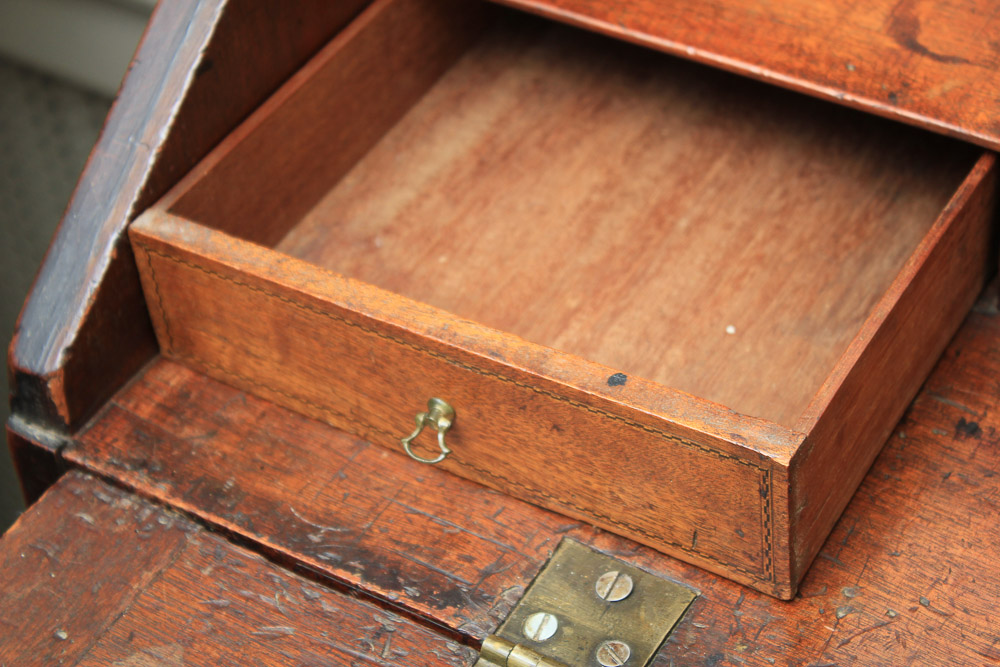 Antique George III Mahogany Secretary Bookcase