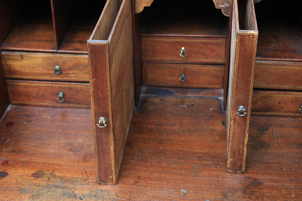 Antique George III Mahogany Secretary Bookcase