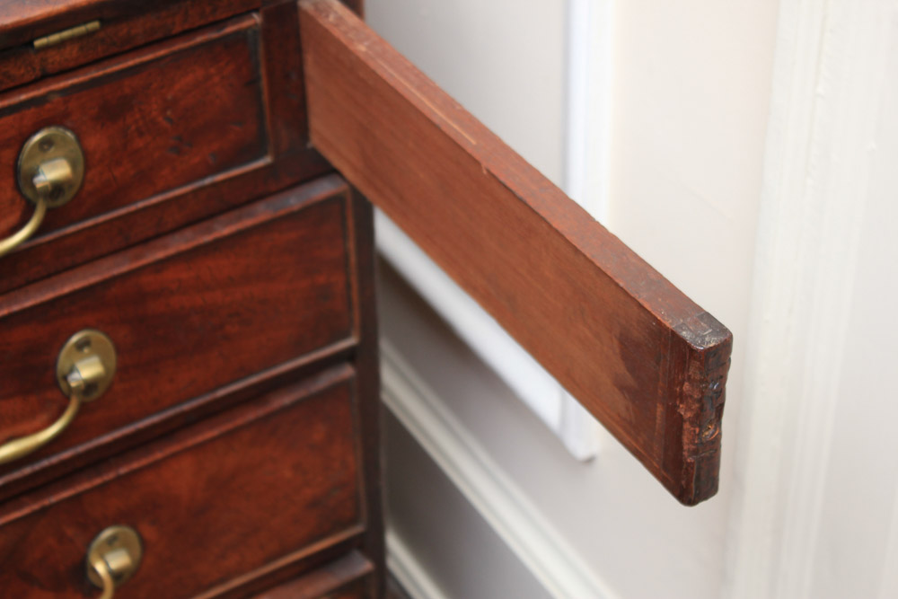 Antique George III Mahogany Secretary Bookcase