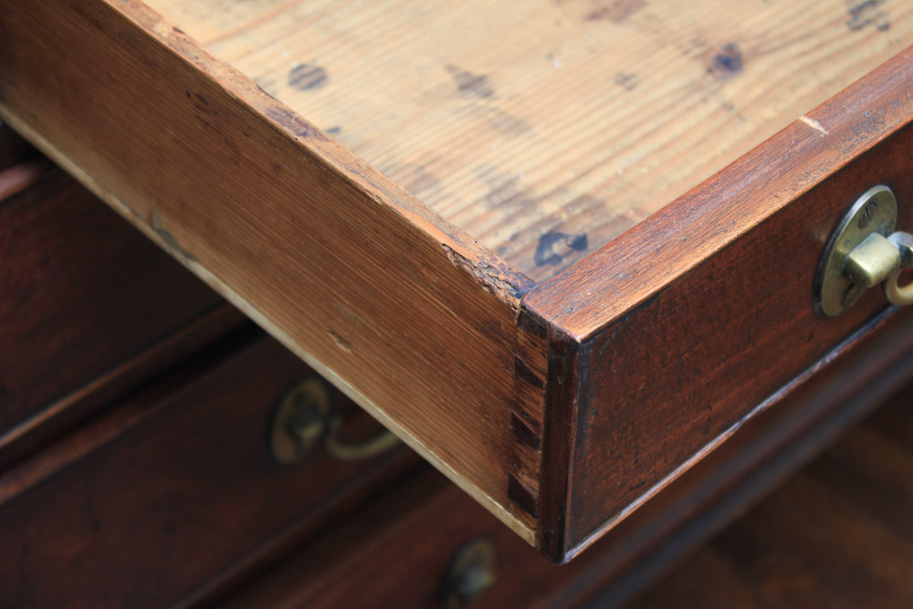 Antique George III Mahogany Secretary Bookcase