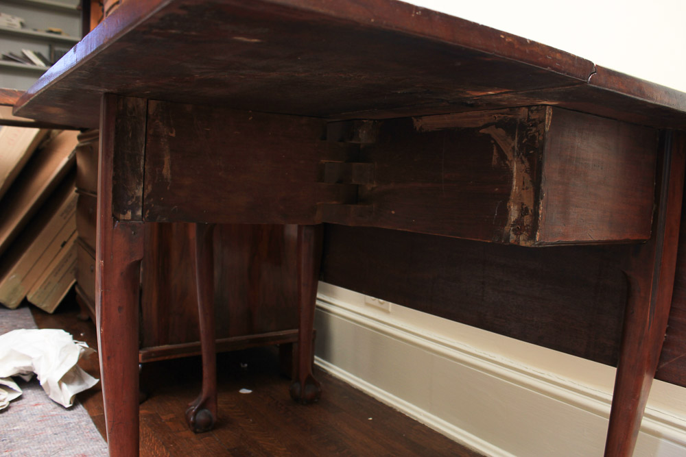 Vintage Chippendale Style Drop Leaf Table