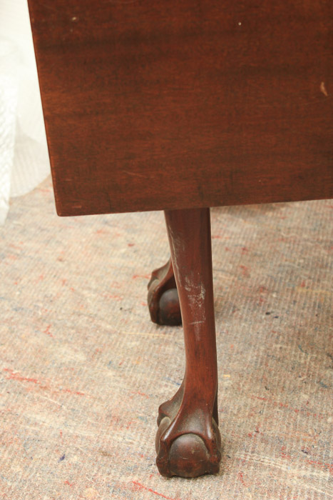 Vintage Chippendale Style Drop Leaf Table