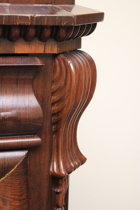 Antique Victorian Empire Style Fall Front Secretaire Abbatant