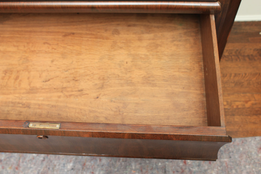 Antique Victorian Empire Style Fall Front Secretaire Abbatant