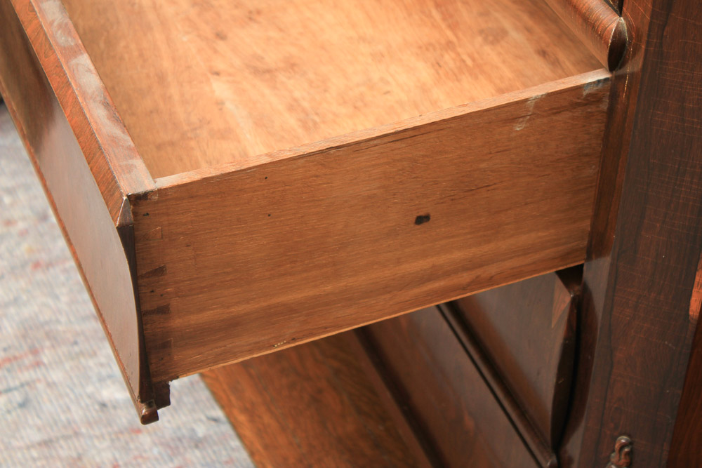 Antique Victorian Empire Style Fall Front Secretaire Abbatant