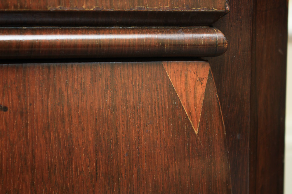 Antique Victorian Empire Style Fall Front Secretaire Abbatant