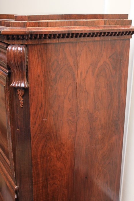 Antique Victorian Empire Style Fall Front Secretaire Abbatant