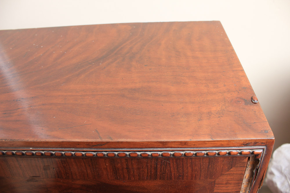 Vintage Queen Anne Style Mahogany Fall Front Secretary Desk on Stand