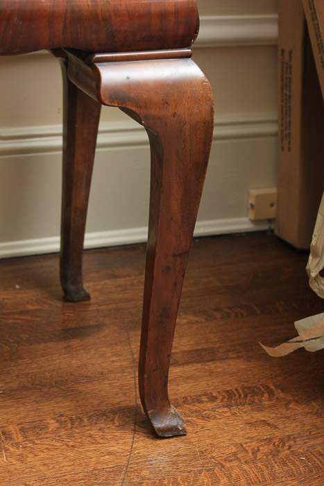 Vintage Queen Anne Style Mahogany Fall Front Secretary Desk on Stand