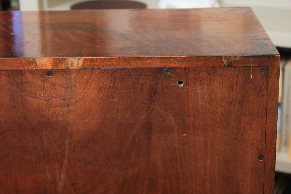 Vintage Queen Anne Style Mahogany Fall Front Secretary Desk on Stand