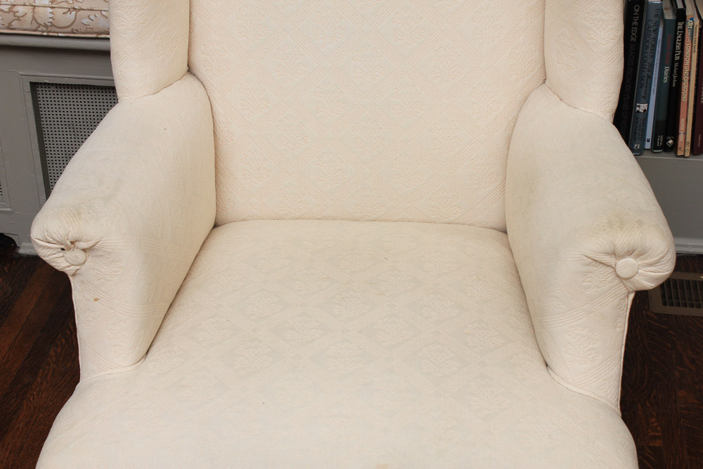 Upholstered Wingback Chair