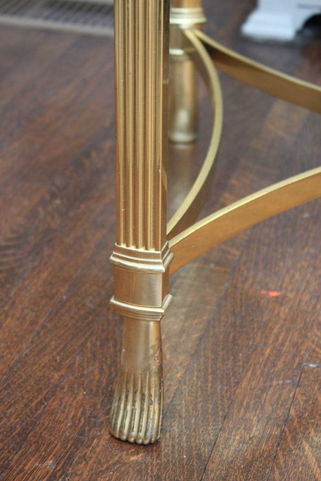 Glass Top Ornate Coffee Table